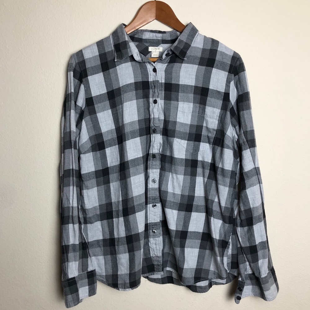 J Crew Women’s XL Longsleeve Plaid